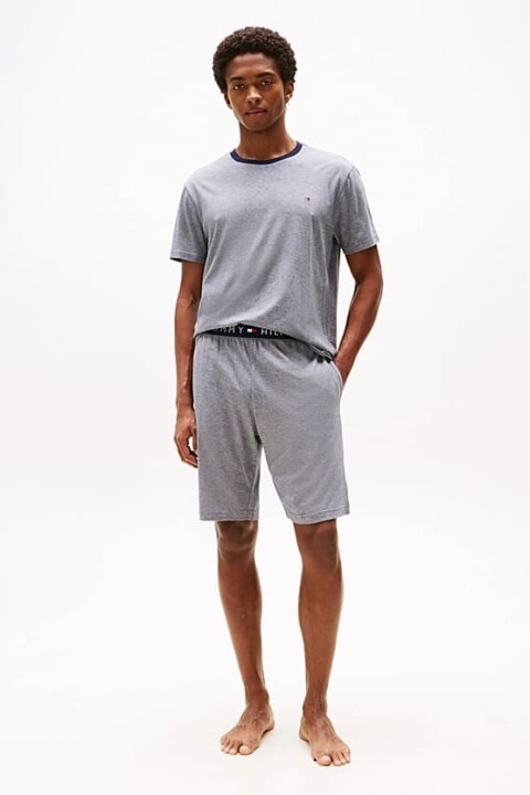 Erkek Th Jersey Stripe Pijama Takımı - Mavi - Tommy Hilfiger