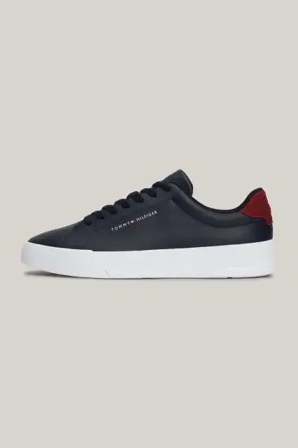 Erkek Th Logolu Bağcıklı Sneaker Ayakkabı - Lacivert 