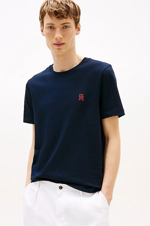 Erkek Th Monogram T-Shirt - Lacivert - Tommy Hilfiger