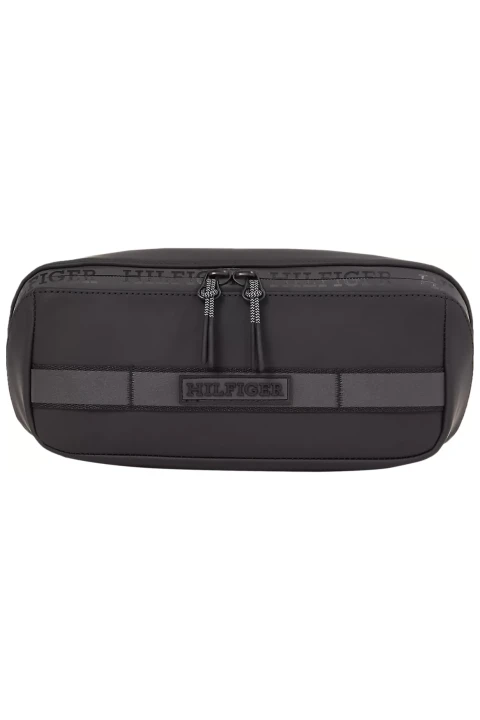 Erkek Th Monotype Washbag Erkek El Çantası - Siyah - Tommy Hilfiger