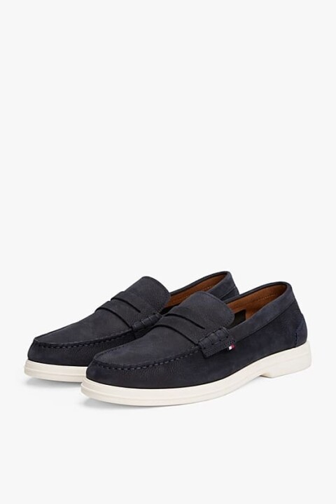 Erkek Th Nubuk Loafer Ayakkabı - Lacivert - Tommy Hilfiger