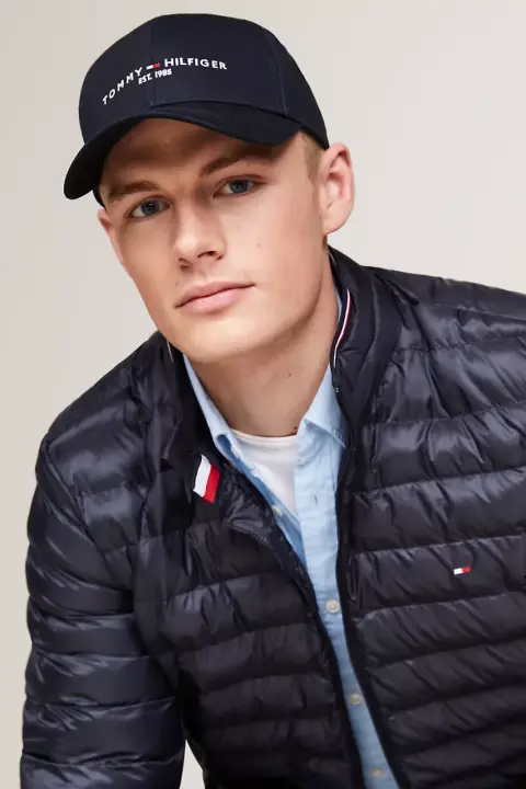 Erkek Th Şapka - Mavi - Tommy Hilfiger