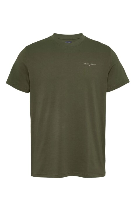 Erkek Tjm Linear Chest T-Shirt - Yeşil 