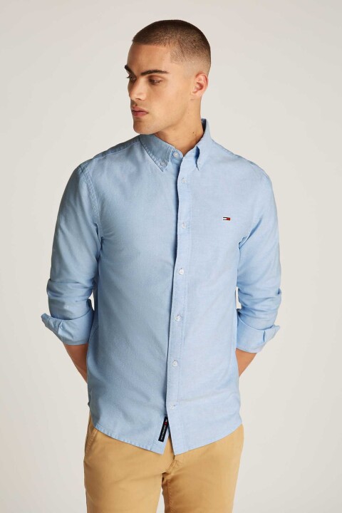 Erkek Tjm Oxford Gömlek - Mavi - Tommy Hilfiger