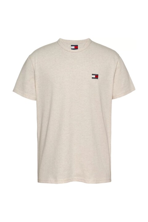Erkek Tjm Reg Badge T-Shirt - Krem 