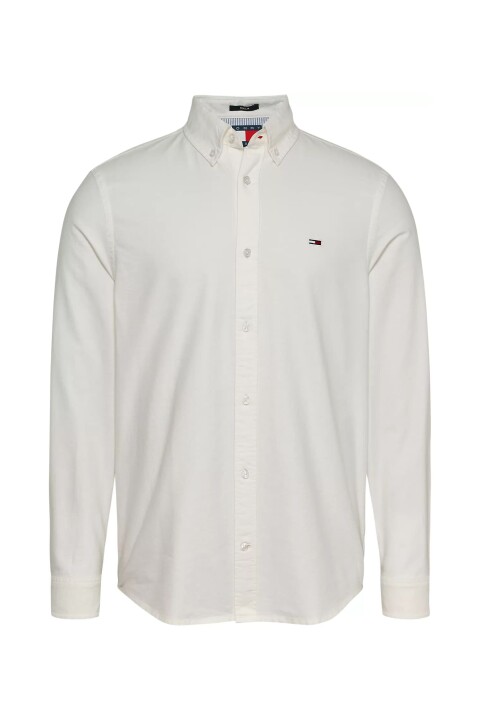Erkek Tjm Reg Oxford Gömlek - Ekru - Tommy Hilfiger