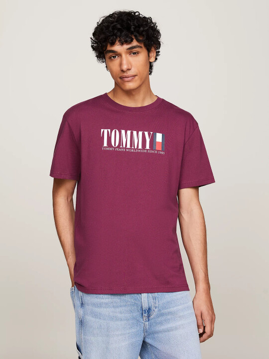 Erkek Tjm Reg Tommy Dna Flag Tee Ext T-Shirt 