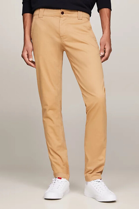Erkek Tjm Scanton Slim Chino Pantolon - Haki - Tommy Hilfiger