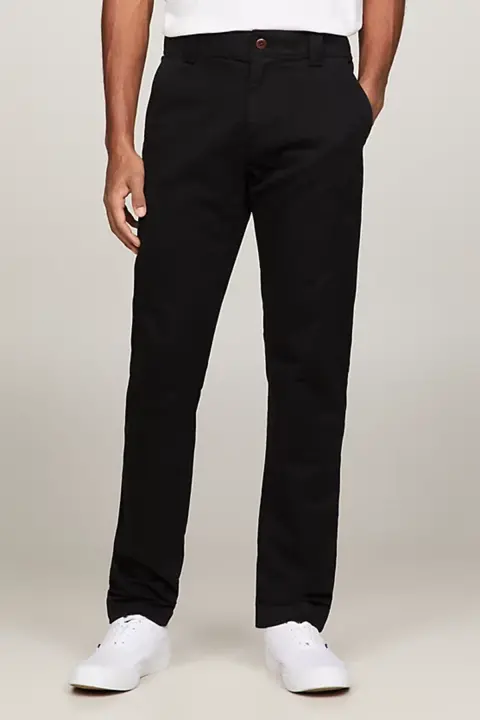 Erkek Tjm Scanton Slim Chino Pantolon - Siyah 