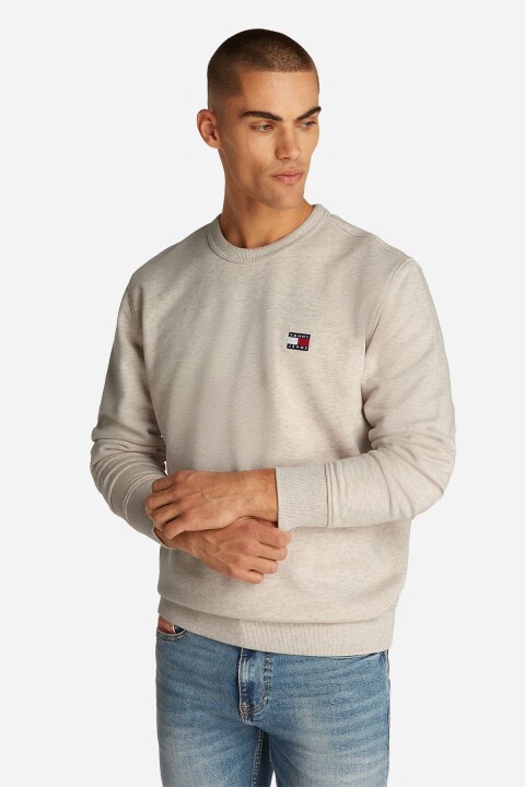 Erkek Tjm Sweatshirt - Krem - Tommy Hilfiger