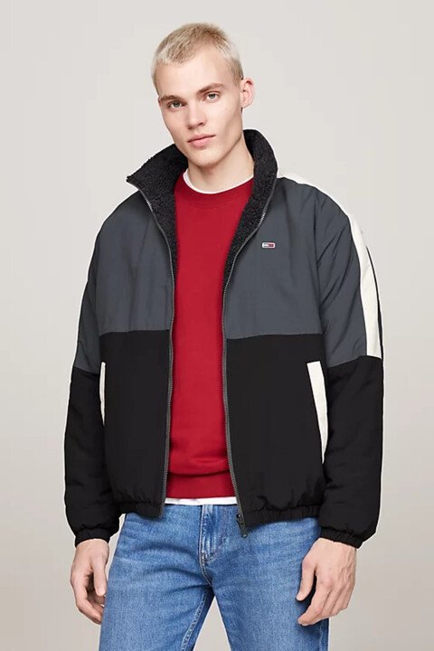 Erkek Tjm Teddy Çevrilebilir Ceket - Siyah - Tommy Hilfiger