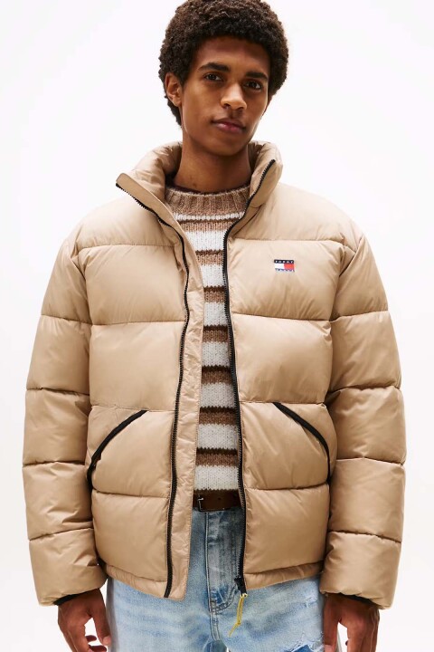 Erkek TJM Vail Puffer Mont - Bej - Tommy Hilfiger