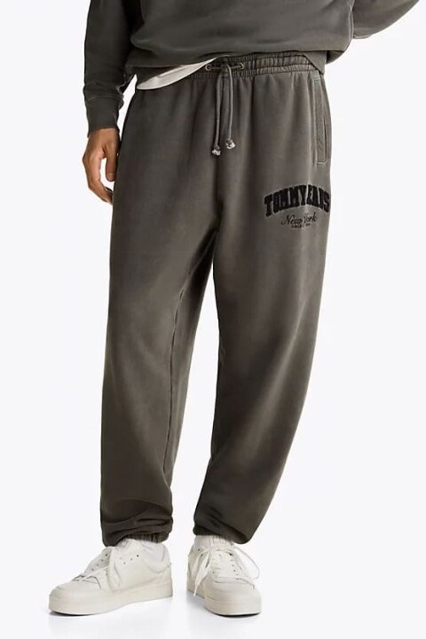 Erkek TJM Varsity Jogger Sweatpants - Siyah - Tommy Hilfiger