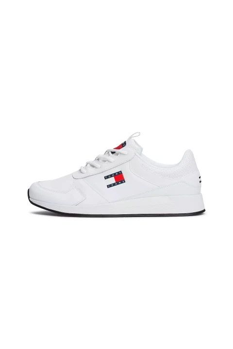 Erkek Tommy Jeans Flexı Runner Sneaker-Beyaz 