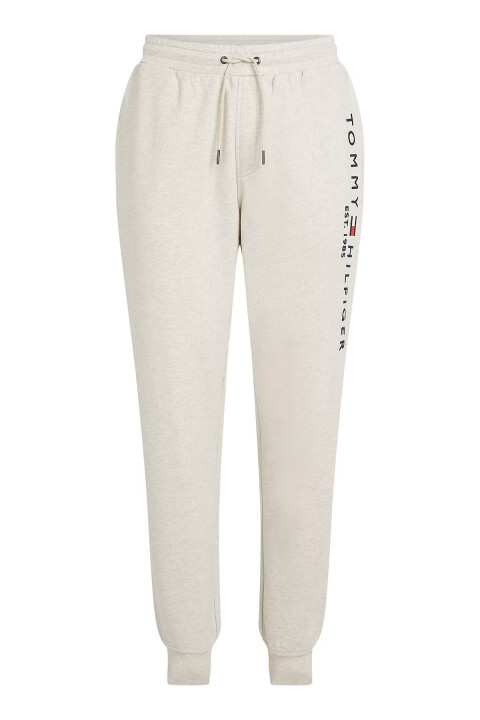 Erkek Tommy Logo Eşofman Altı - Krem 