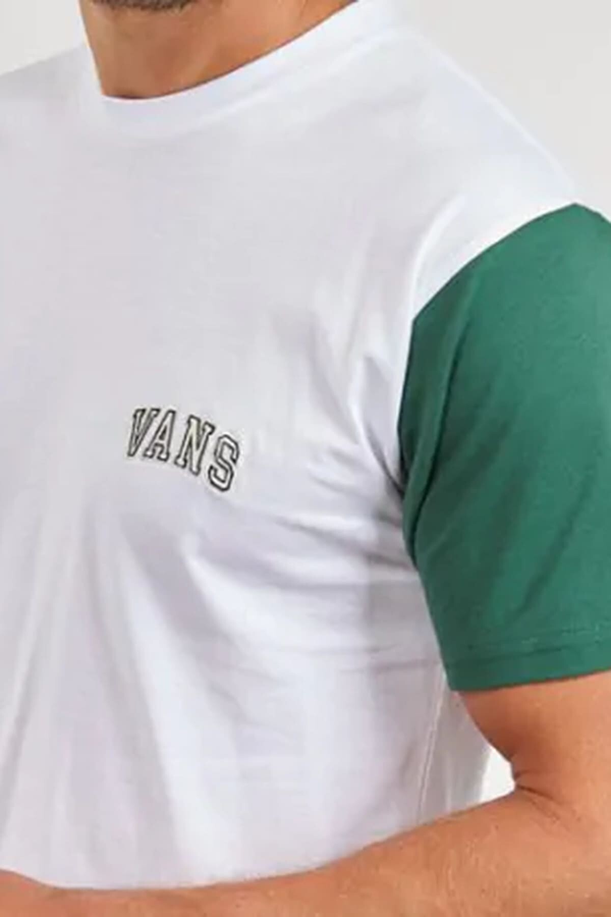 Vans Erkek Vans Colorblock Versity Ss T-Shirt - Beyaz