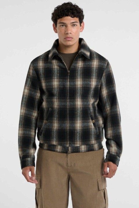 Erkek Yün Karışımlı Bomber Ceket - Çok Renkli - Guess