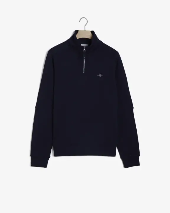 Erkek Regular Fit Yarım Fermuarlı Sweatshirt-Lacivert 