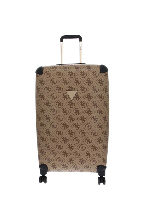 Berta 4G Logolu Büyük Boy Valiz-Açık Kahverengi - Guess