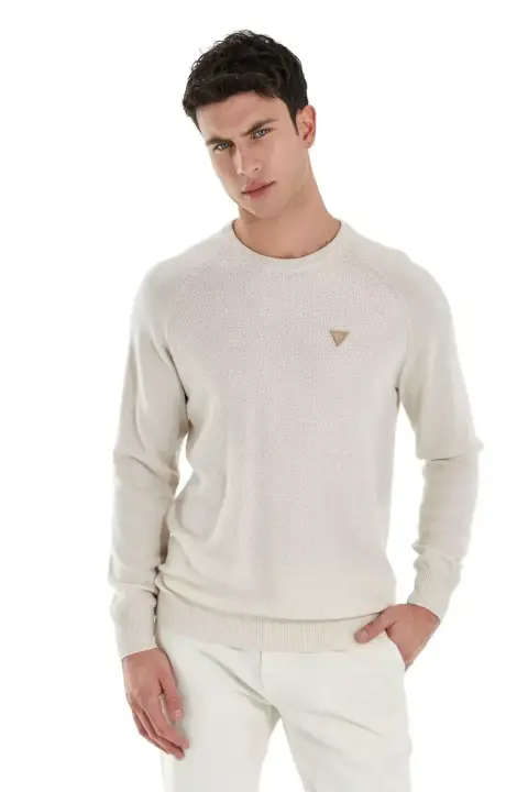 Erkek Guess Kazak - Ekru 