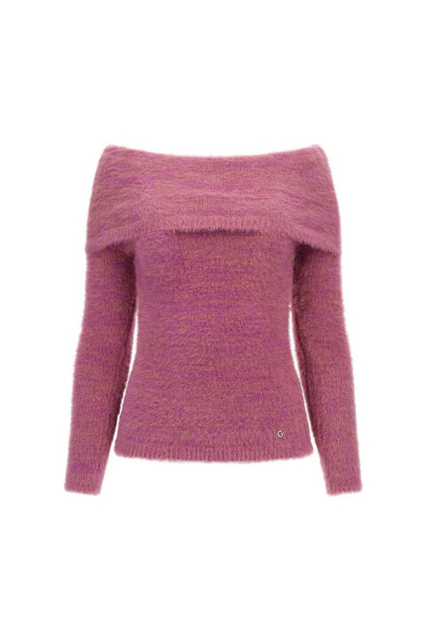 Kadın Guess Düşük Omuz Kazak - Pembe - Guess