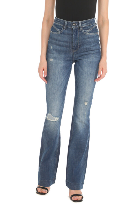 Kadın Guess Jean Pantolon - Lacivert - Guess