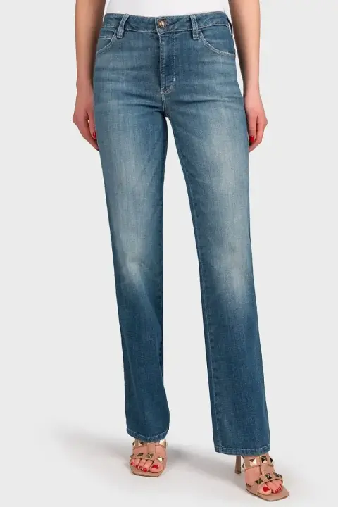 Kadın Guess Jeans Pantolon - Mavi 