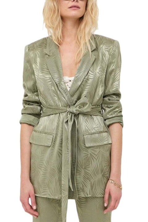 Kadın Guess Kemerli Blazer Ceket - Yeşil 