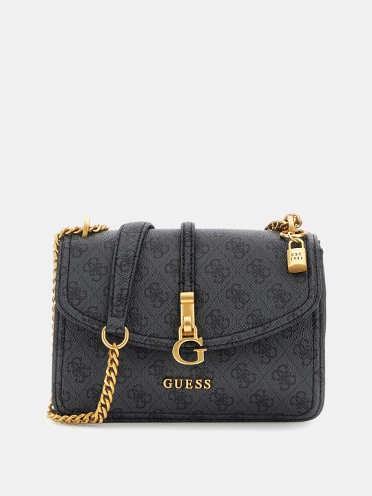 Kadın Şakayık 4G Logolu G James Çapraz Çanta-Antrasit 