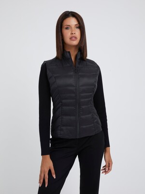 Kadın Şişme Yelek-Siyah - Guess