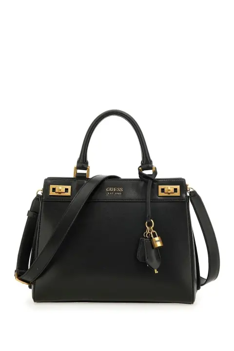 Katey Luxury Satchel Kadın El Ve Omuz Çantası-Siyah 