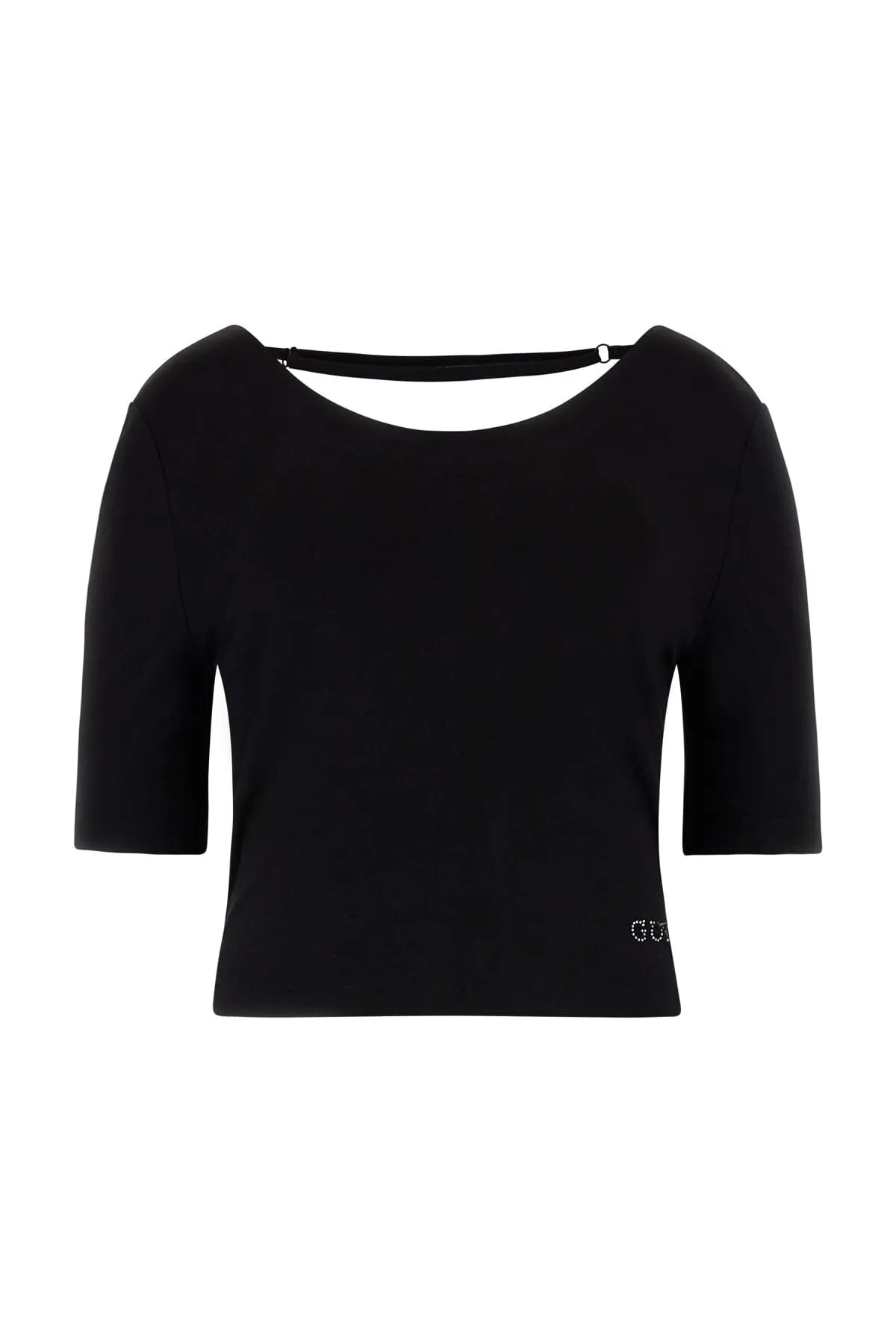 Kadın W3Gı28K68D2 Ss Rn Back Bow Crop - Guess