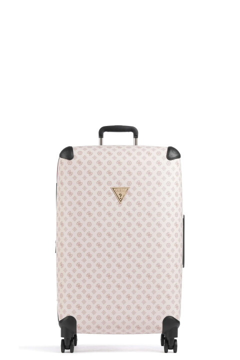 Wilder 4G Ve Peony Logolu Orta Boy Valiz-Pudra Pembe - Guess