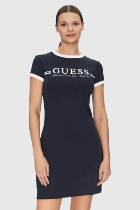 Kadın Active SS Dress Elbise - Lacivert - Guess