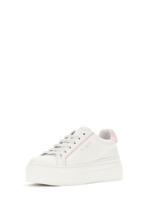 Kadın Ameria Sneaker - Beyaz/Pembe - Guess