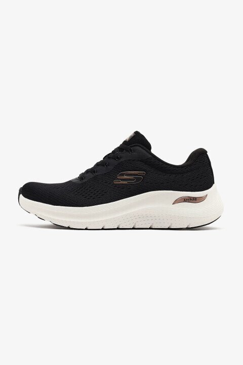 Kadın Arch Fit 2.0 - Big League Spor Ayakkabı - Siyah/Rose Gold - Skechers