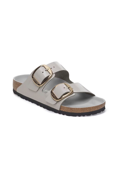 Kadın Arizona Big Buckle High Shine Terlik - Gri - Birkenstock