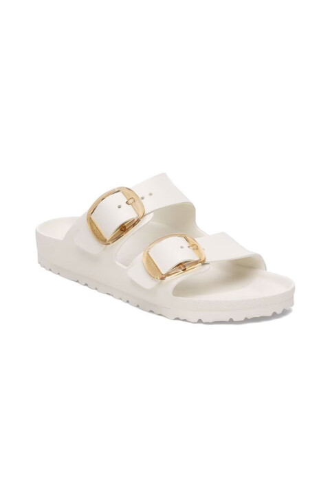 Kadın Arizona Eva Big Buckle Terlik - Beyaz - Birkenstock