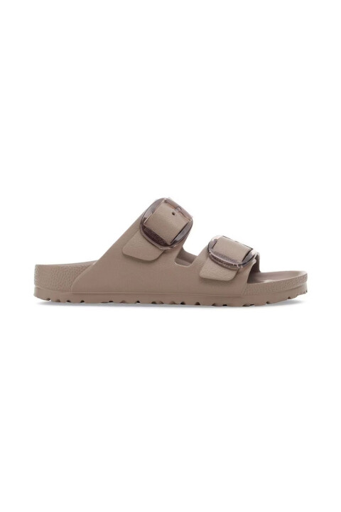 Kadın Arizona Eva Büyük Tokalı Çift Bantlı Terlik - Kahverengi - Birkenstock