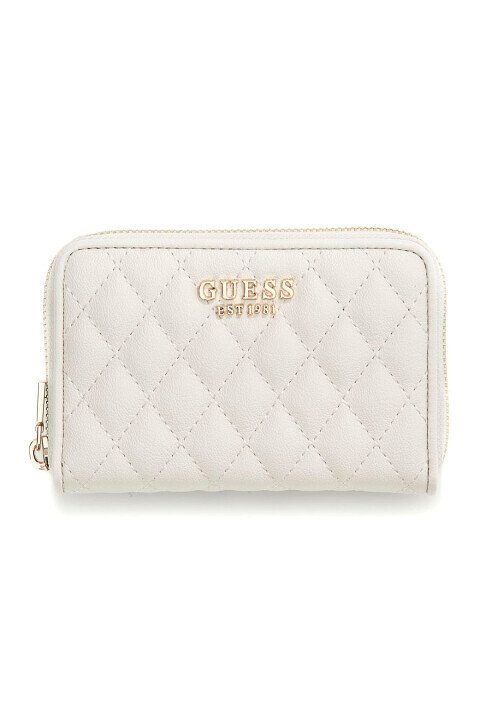 Kadın Atabey Kapitone Fermuarlı Cüzdan - Beyaz - Guess