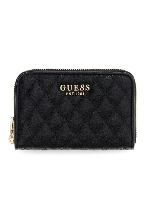 Kadın Atabey Kapitone Fermuarlı Cüzdan - Siyah - Guess