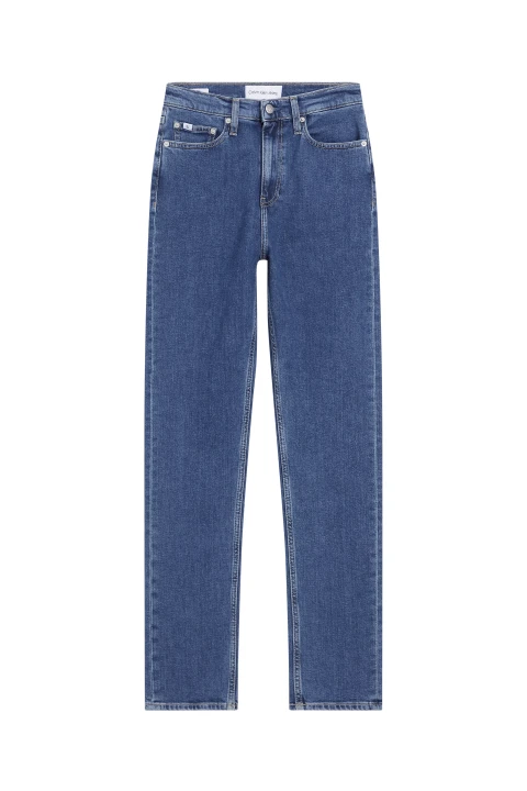 Kadın Authentıc Slım Straıght Jean Pantolon-Mavi - Calvin Klein