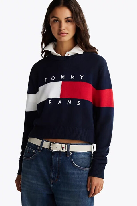 Kadın Bayrak Logo Kazak - Lacivert 