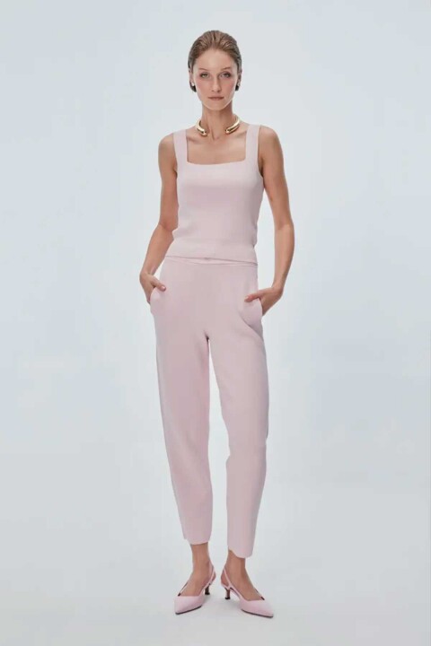 Kadın Beli Kordonlu Cepli Pantolon - Pembe - Join Us