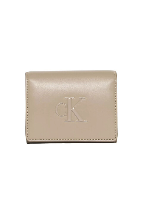 Kadın Bold CK Medium Bifold Cüzdan - Bej - Calvin Klein