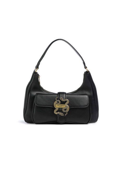 Kadın Borsa A Yılan Tokalı Omuz Çantası - Siyah - Just Cavallı