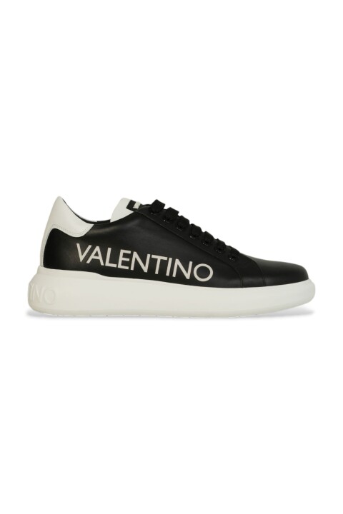 Kadın Bounce Lace-Up Sneakers - Siyah/Beyaz - Valentino
