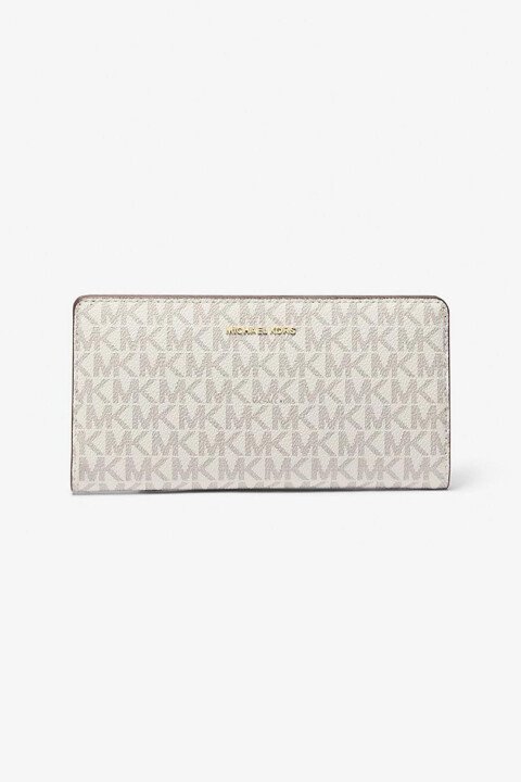 Kadın Bryant Monogram Çıtçıtlı Cüzdan - Vanilla - Michael Kors
