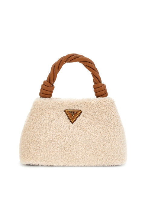 Kadın Burgu Saplı Pelüş El ve Çapraz Askılı Çanta - Mix 