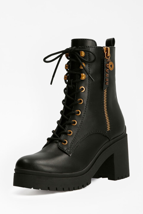 Kadın Cabra2/Stıvaletto Logolu Fermuarlı Bot - Siyah - Guess